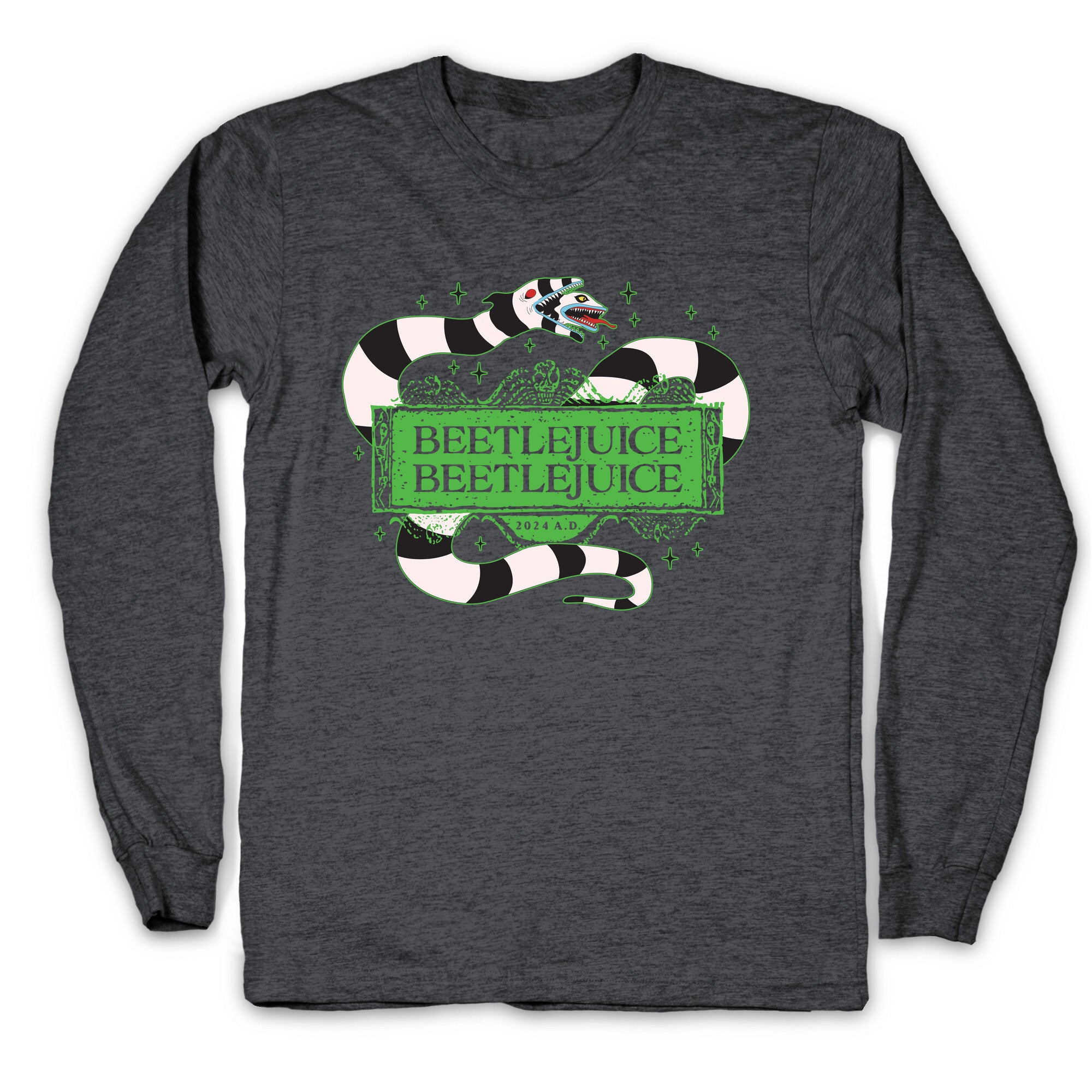 Beetlejuice Beetlejuice 2024 AD Longsleeve Tee